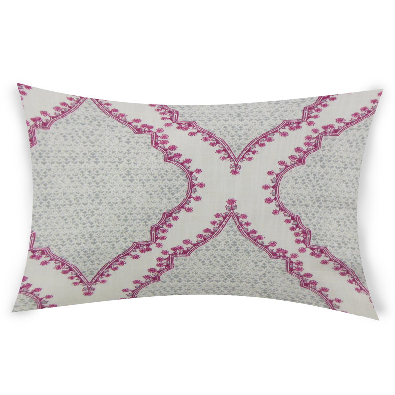  Housse et insert rectangulaires en coton, Gris, 12 po x 18 po