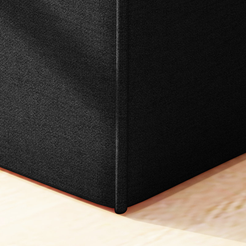 Tissu gris anthracite - Ajoutez du confort à votre vie 17 x 16,5 x 16,5 pouces sans repose-pieds