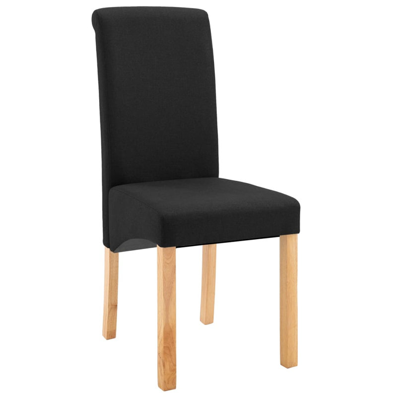 Chaise d'appoint rembourrée avec structure en bois, Rouge, 4