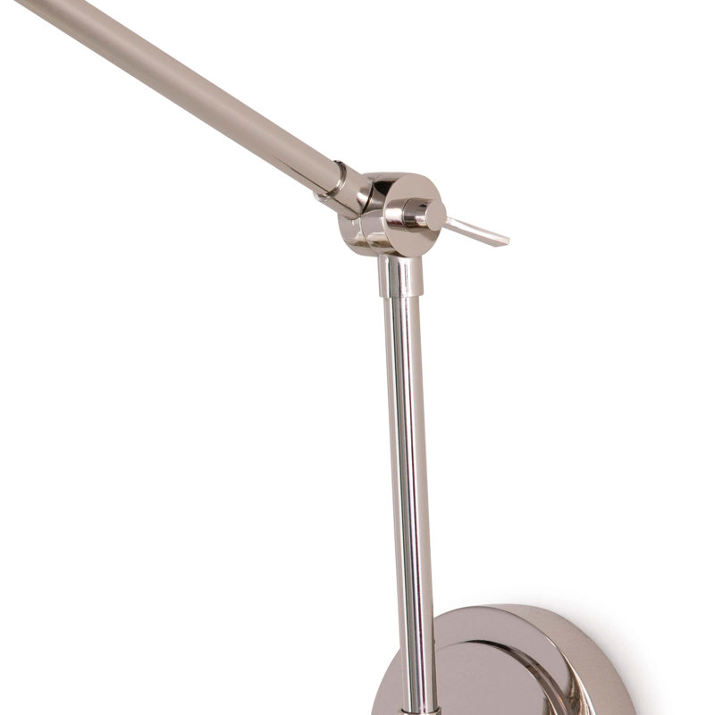Sal Task Sconce, Polished Nickel