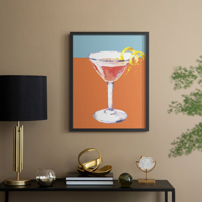 Neon Cosmo Framed Print - Solid Wood
