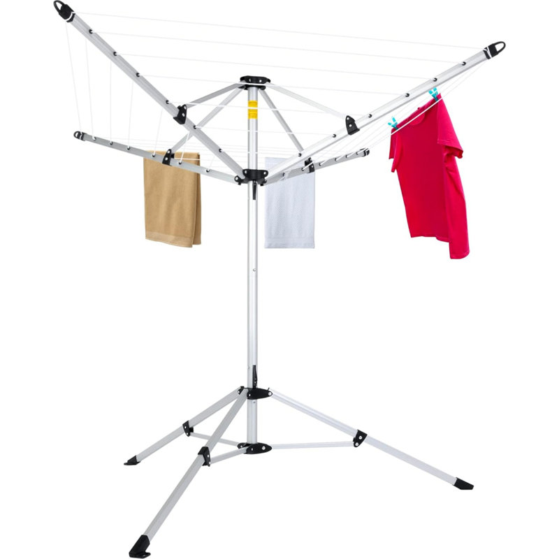 Portable 4-arm Aluminum Drying Rack