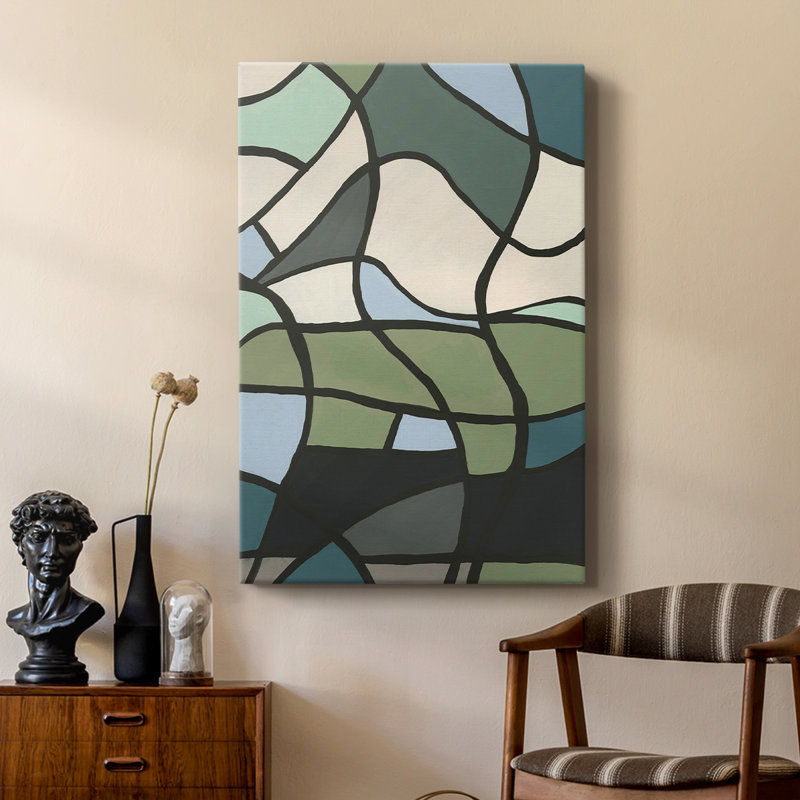 Vitrail multicolore II - galerie Cavas personnalisée, H 27 po x l 18 po