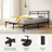 Emsworth Metal Bed Frame-1943651129