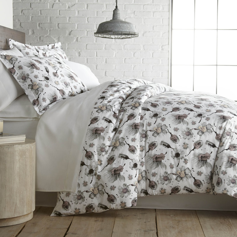 Grand Symphony Collection 300 Thread-Count Cotton Duvet Cover Set by Southshore Fine Linens, Gray