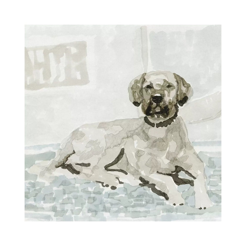 Dog Study I by Stellar Design Studio - Gallery-Wrapped Canvas Giclée on Canvas, Wrapped Canvas, 30.48 cm H x 30.48 cm W