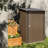 Lockable Storage Sheds, Galvanized Steel Compact Lean To For Home Yard