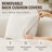  99.6" 4-Seater Oversize Mid Century  Teddy Curved Sofa Couch– 25.98" Extra-Deep Seat, 1000 Lbs Capacity, Free 4 Toss Pillows for Family Living Room