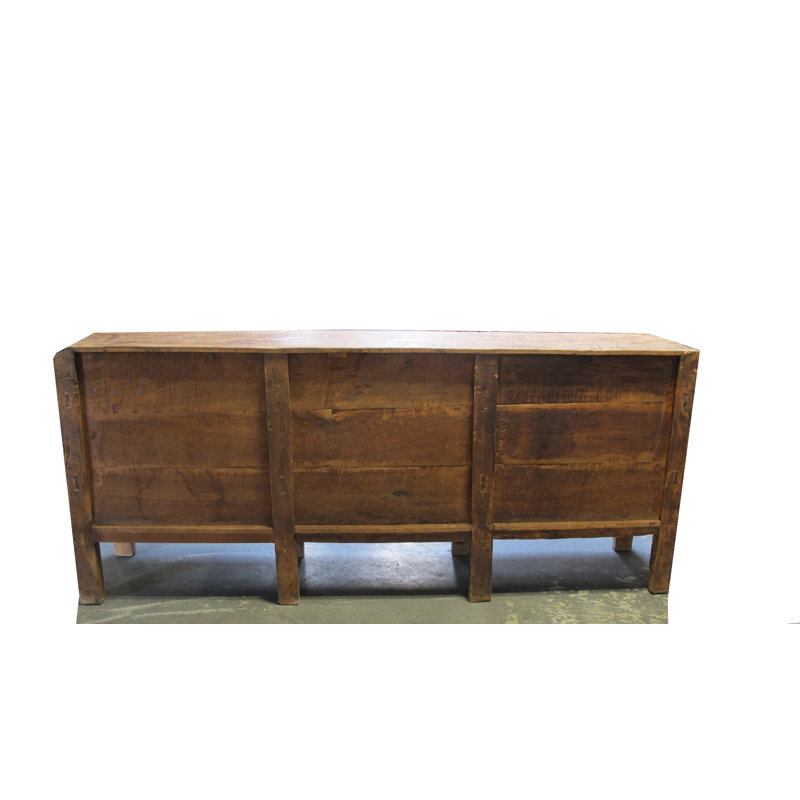 Aged Poplar 3 Door Cabinet