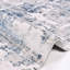 Tapis bleu moderne / abstrait lavable à la machine antidérapant-106404825