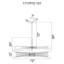 72-Inch Integrated LED Chandelier – Black Modern Pendant with Adjustable Colour Temperature-522501170-522501169