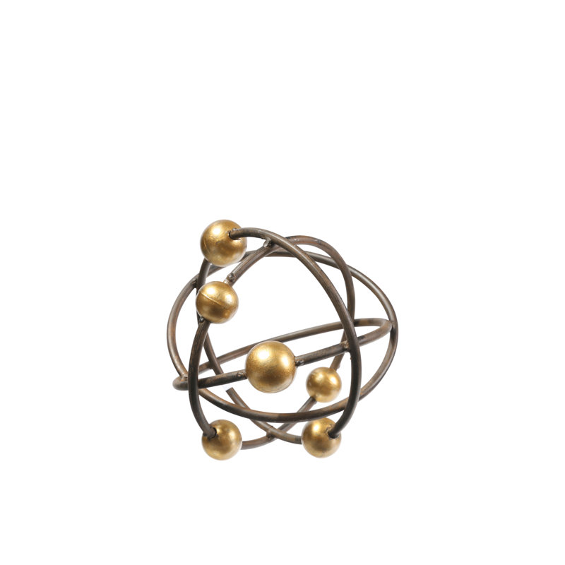 Orbitales rondes en métal Malpass, H 6,75 po x l 6,75 po x P 6,75 po
