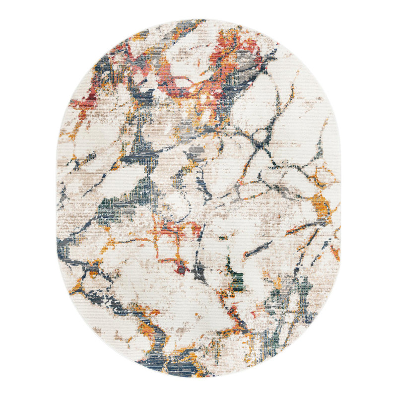 Caparro Abstract Indoor Rug, Oval 7'10" x 10'2"