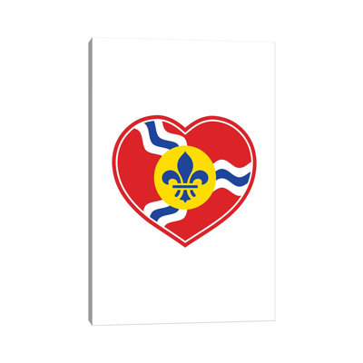 Drapeau Saint-Louis - cœur