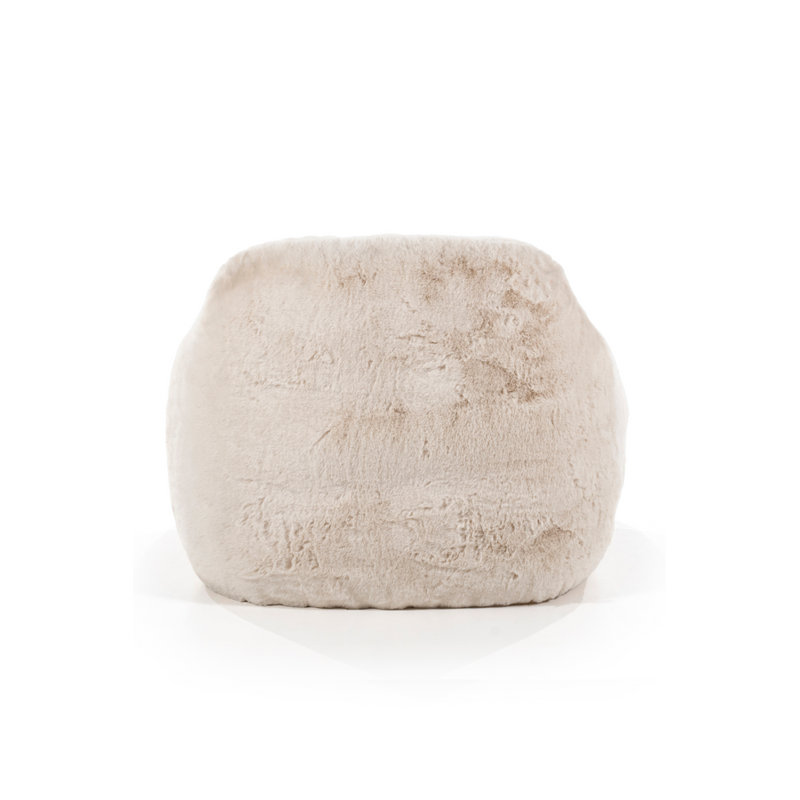 Lounge Chair, Beige Polyester