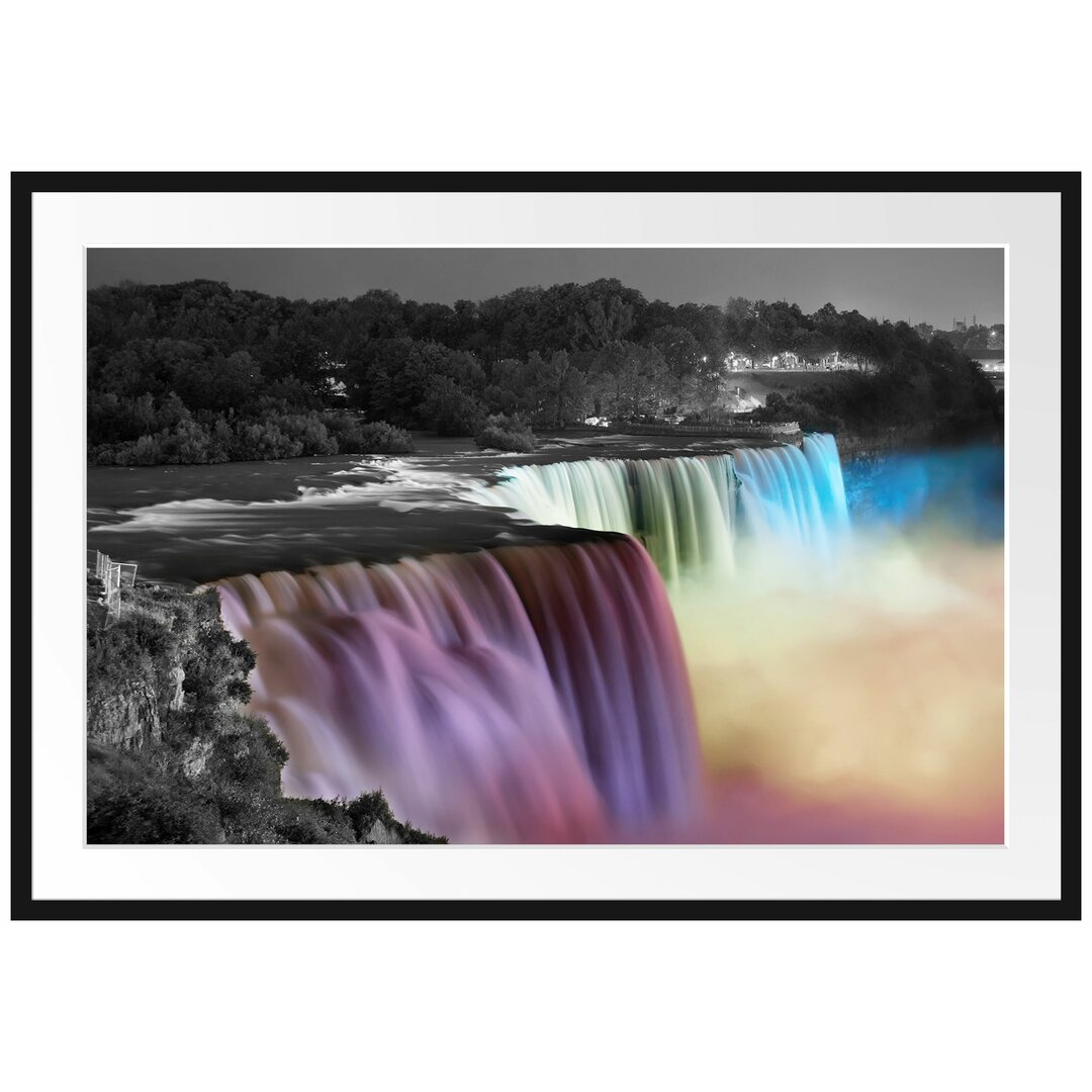 Gerahmtes Poster Wunderschöne Niagara Fälle