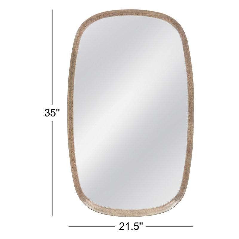 Minah Wood Rectangle Mirror