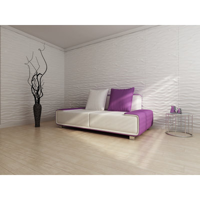 Falkirk Fifer 25" x 31" Bamboo Wall Paneling in Off White
