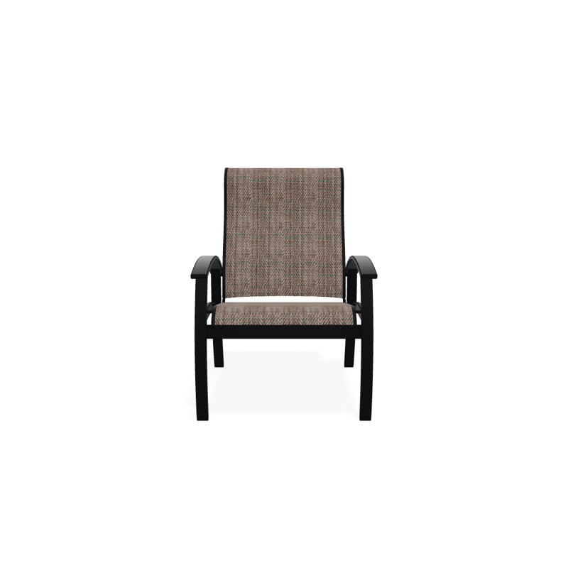 Chaise de patio Askar, Taupe Harper Sunbrella®, Graphite classique, Noir texturé