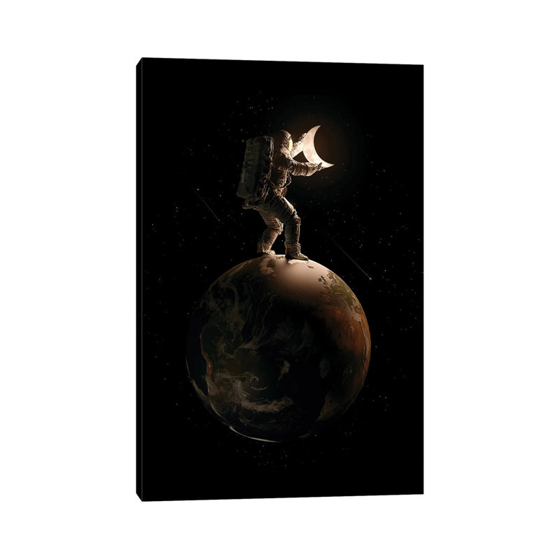 Lunar by Nicebleed - Print on Canvas, Wrapped Canvas, 101.6cm H x 66.04cm W x 3.81cm D
