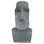 Statue de jardin monolithe Moai de Ahu Akivi sur Île de Paques