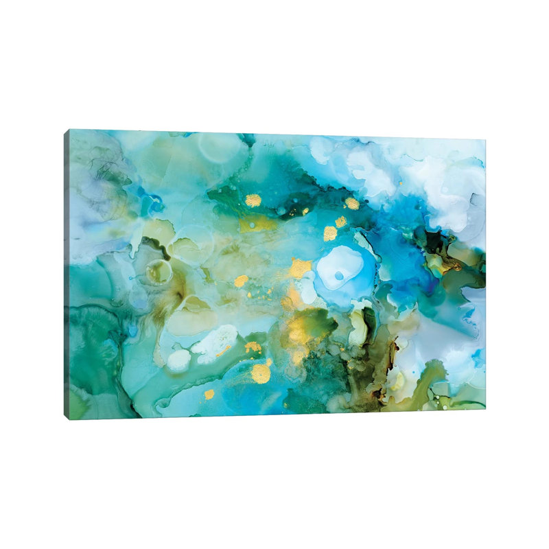 Aqua Brume II par Victoria Borges - reproduction d'art, H 8 po x l 12 po x P 0,75 po, Toile tendue, Aucun mat