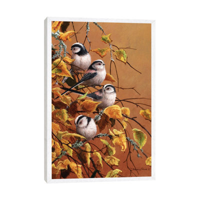Family Group - Long Tailed Tits by Jeremy Paul - Painting on Canvas