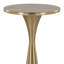 Table d'appoint contemporaine en métal et laiton moderne