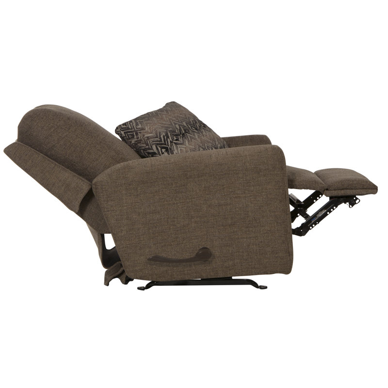 Eastin Upholstered Recliner, Brown, Manual