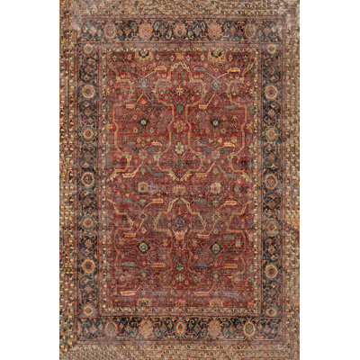 Premium Hall Carpet (3.3 x 6.6 ft), 100% Polyester, 0.3 in Pile Height | Antibacterial, Non-Slip PVC Dot Underside, 650 g/m² | Durable Woven Design, 3D Digital Printing, Machine Washable, Ideal for Home Décor
