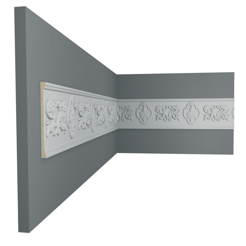 Gray Primed Polyurethane Decorative Panel Moulding