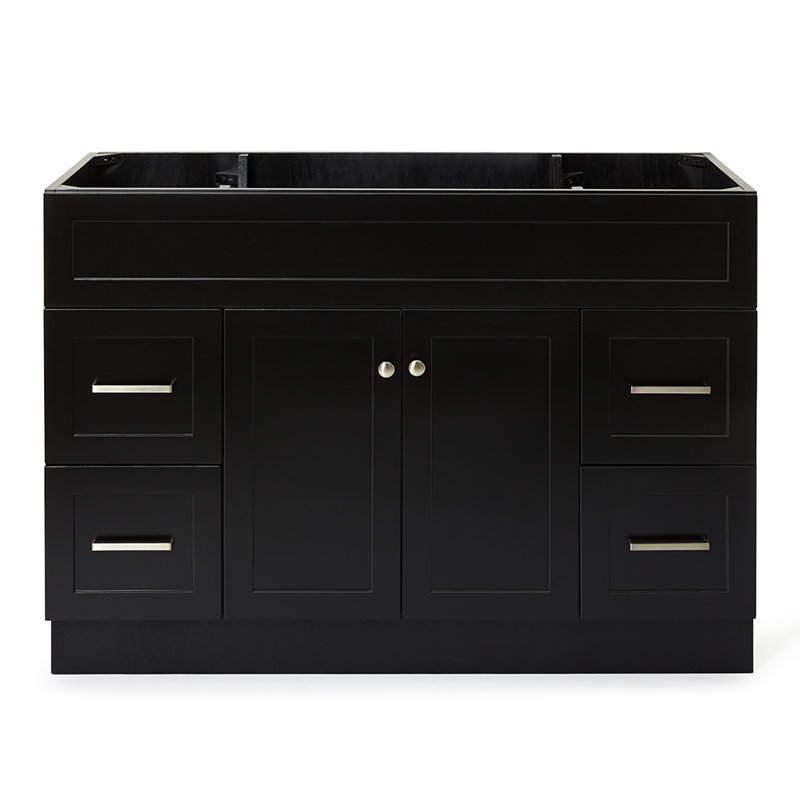 Paulla 48" Single Bathroom Vanity Base Only, Black