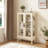 2 Doors Curio Cabinet With Tempered Glass Doors, Curio Cabinets With Mirrored Back Panel And Adjustable Shelves,Ed Display Cabinet For Home, Office Bulb Included-929971264