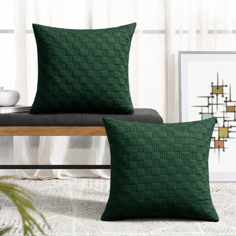 Albelo Square Cushion, Emerald