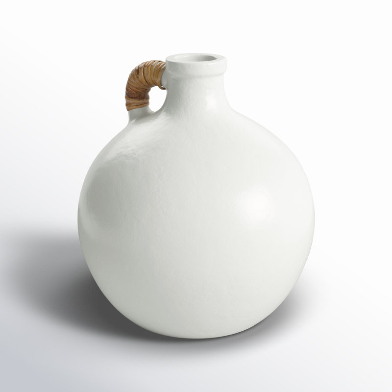Vase de table Winslet, Blanc, H 13,3 po x l 12,2 po x P 12,25 po