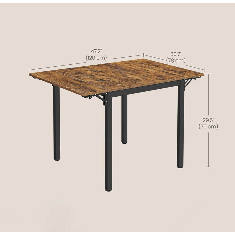 Metal Base Dining Table