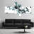 « fractal 3d cubes everywhere », impression à multiples images sur toile