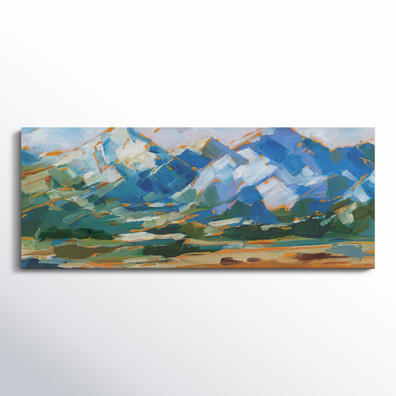 Blue Mountain Peaks II sur impression sur toile, H 24 po x l 60 po x P 1,5 po