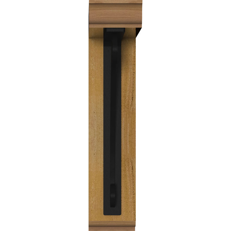 Support traditionnel en fer 4 po Legacy, H 23 po x P 20 po, Cèdre rouge de l'Ouest l 4 po x T 4 po (sciage br