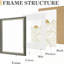 Cadre photo vert orné avec passe-partout pour affichage mural ou de table-129940150-129940149-129940140