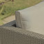 Rattan Corner Sofa - 5 Seater - Grey - Raised Dining Coffee Table