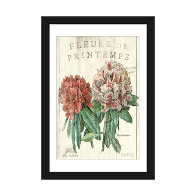Fleur de Printemps Graphic Art Print on Canvas