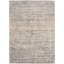 Tapis unique en viscose noué à la main gris des années 2010 5 pi 3 po x 7 pi 5 po Suazo