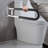 23.6" Foldable Handrail Grab Bars Wall Mounted Toilet Safety Support
