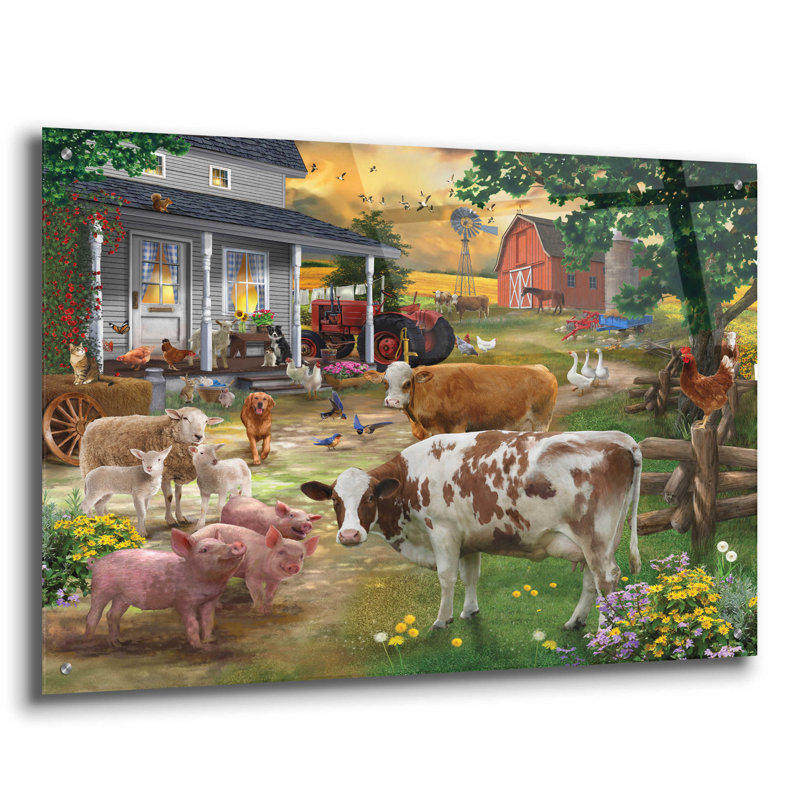 «Farm Friends» par Bigelow, impression sans cadre, H 24 po x l 36 po x P 0,2 po