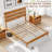 Flennory Solid Wood Bed Frame with Ergonomic Headboard-427165192-427165193