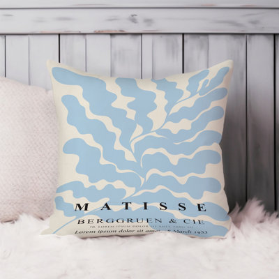 Botanical Henri Matisse Boho Botanical Light Blue Botanicals Leaves Bohemian