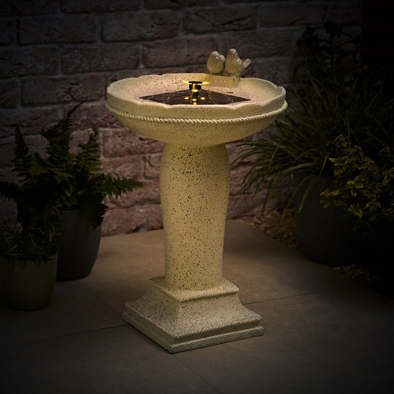 Birdbath Fountain with Lights