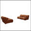 Canapé modulaire contemporain avec revêtement en chenille moelleux - Canapé modulaire à 3 places avec assise profonde et dossier moelleux-1226916158