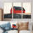 Toile naturelle avec cadre flottant